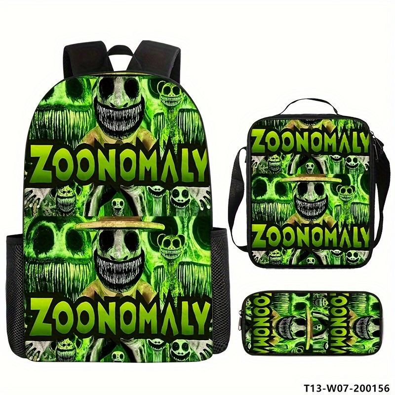 Роскошный Популярный Забавный Новинка zoonomaly 3D Печатный 3 шт./Набор зрачок Школьные Рюкзаки Рюкзак для Ноутбука Ежедневный Рюкзак Сумка для Ланча Пенал