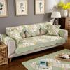 Lattice Pattern Anti Slip Sofa Cover Cushion Machine Washable Modular Fashionable Sofa Mat Fresh Small Floral Sofa Cushion Cover