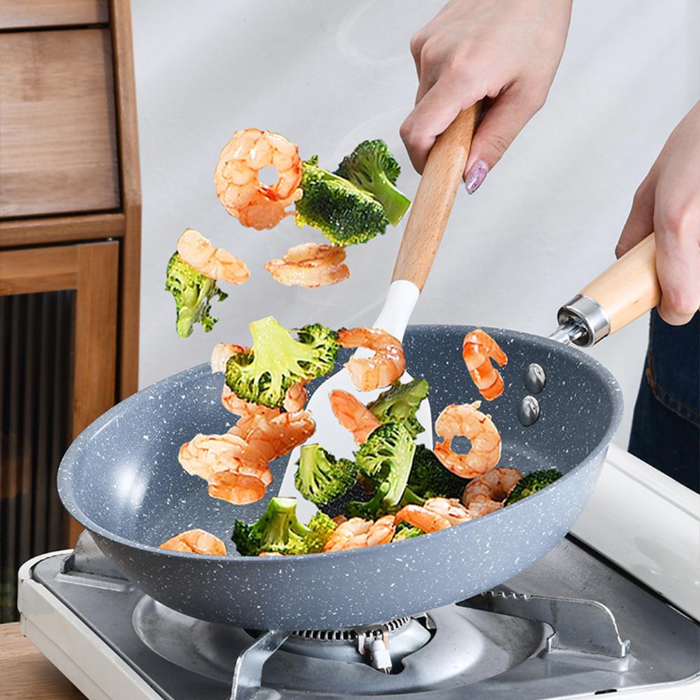 26cm/28cm/30cm Non-stick Frying Pan Wok Home Egg Steak Skillet Induction Gas Stove kitchen Cookware Pancake Saucepan cooking pot