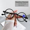 Ultralight Presbyopic Eyeglasses Retro Green Small Round Frame Reading Glasses Anti-blue Light Hyperopia Eyewear Diopter +4.0