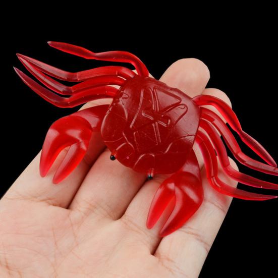 10 см/16,5 г медленно тонущий мягкий крабовый приманка для дальнего заброса бионическая крабовая приманка цветная искусственная приманка из ПВХ аксессуары для соленой и пресноводной рыбалки