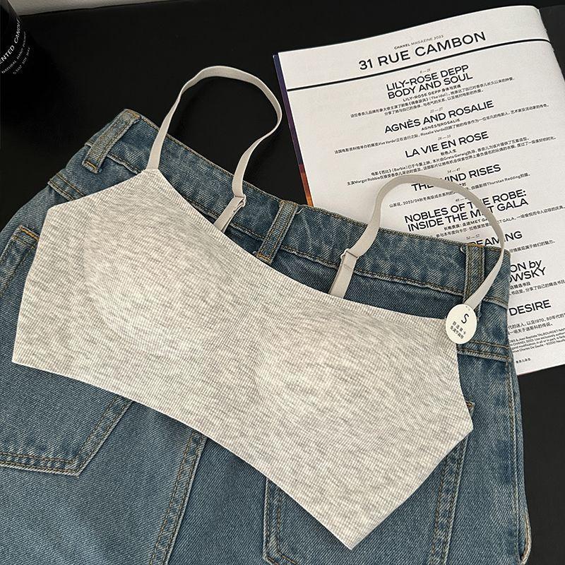 Women's Naked-Feel Comfortable Seamless Soft Support Bra Push Up Anti-Sagging Wireless Underwear for Small Bust No Empty Cup