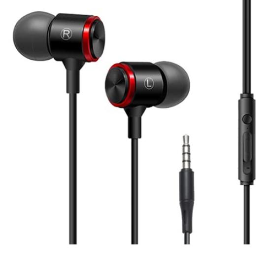 Wired Canal Direct Plug PC Sports Earphones with Heavy High Smart Earphones, Earphones, Microphone, Bass, Performance, Stylish,