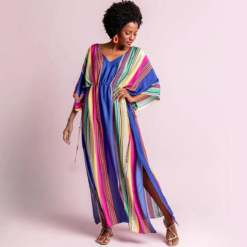 Beach Dress Kaftan Pareo Sarongs Sexy Cover-Up Bikini Swimwear Tunic Swimsuit Bathing Suit Cover Ups Robe De Plage