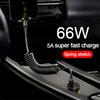 Автомобильный USB Type C/Type C к Type C/USB LIGHTNING Кабель с пружинным телескопическим механизмом для быстрой зарядки для iPhone 16 15 14 Samsung Xiaomi OnePlus