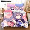 3D Game Genshin Impact комплекты постельного белья Keqing Xiao пододеяльник комплект 2-3 предмета для мальчиков взрослых односпальная кровать размера Queen King Size постельное белье