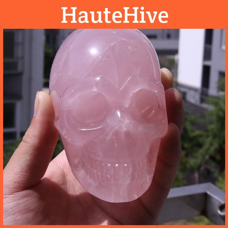 Pink Art Skull Figurine Handicraft Living Room Display Decoration Gifts Toy