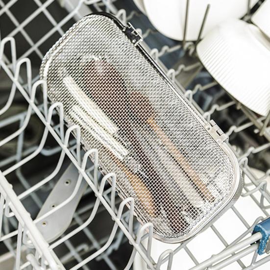 Stainless Steel Mesh Utensil Basket Dishwasher Safe Drying Rack
