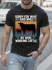 Смешная футболка для фермера - Простите, что я сказал, пока мы были...