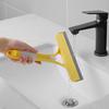 Glass Scraper with Integrated Spray Bottle 3-in-1 System Rubber Spatula Glass Scraper Household Cleaning Tool