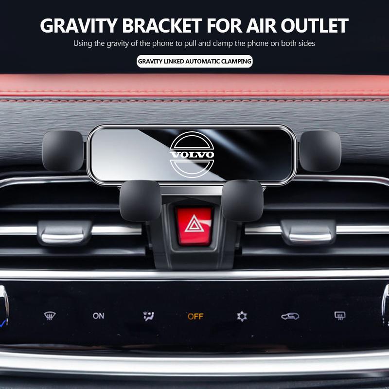 Universal Car Air Vent Gravity Phone Holder Accessories For Volvo V60 V50 V40 S80 S60 S90 C40 XC40 V70 XC70 XC60 XC90