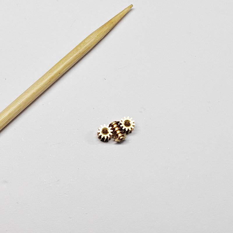 5Sets Modulus 0.2 12T 15T Worm Gear Brass Mini 90 degree Reducing Transmission Gear for RC DIY Model Car Shaft Pinion Connector