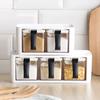 Spice Tool Salted Seasoning Box Kitchen Set Household Combination Plastic Seasoning Jar Storage Box Spice Organizer Kitchen Tool