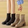 Retro Martin Boots Women's Summer Thin 2025 New Thick Heel Mesh Hollow Sandals Breathable Soft Sole Short Boots Cool Boots