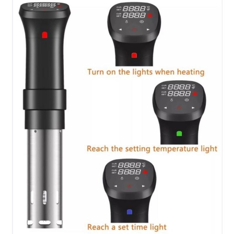 Медленноварка Sous Vide из нержавеющей стали с термическим иммерсионным циркуляционным насосом, водонепроницаемая вакуумная точная температурная машина