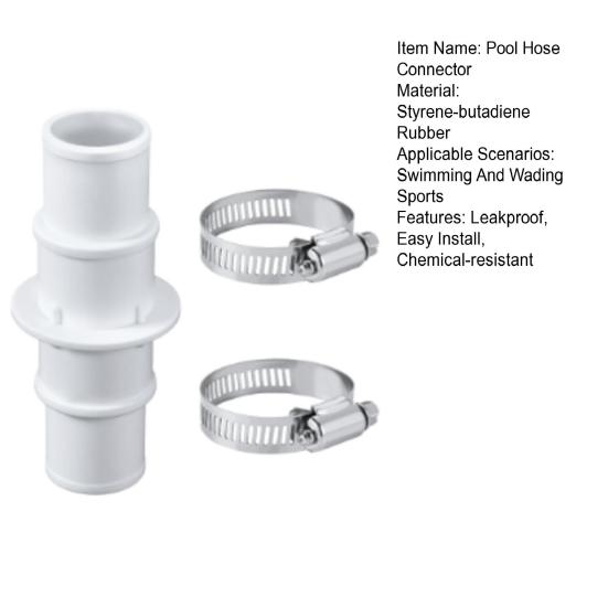 Pool Hose Adapter Connector 1-1/2" or 1-1/4" Pool Vacuum Hose Adapter Strong Sealing