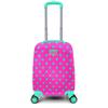 coral high Детский неоновый розовый водный зеленый детский чемодан с сердечками 16715
