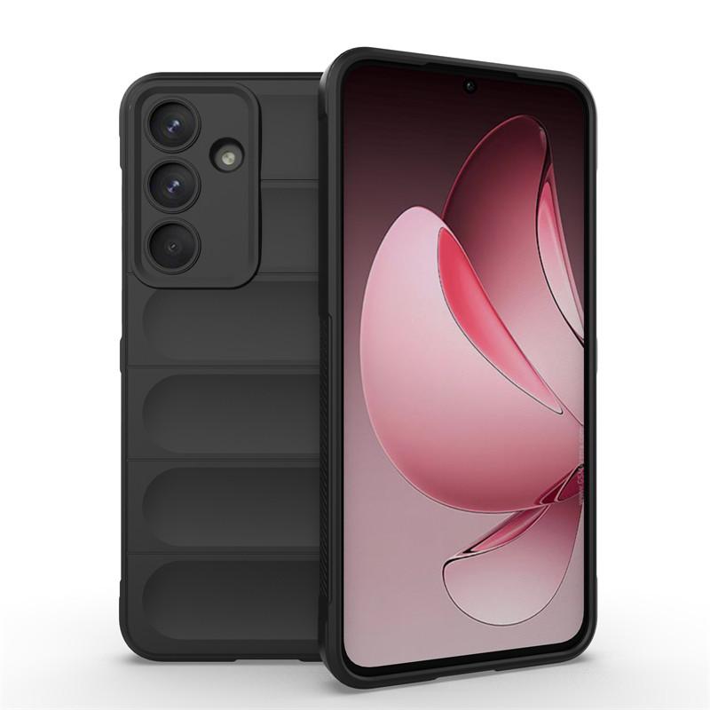 Чехол-бампер Samsung Galaxy S25 FE из мягкого силикона с текстурированным захватом