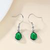 Новый продукт Серьги-капли изумруда Простые Элегантные и Модные