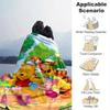 1pc. Cartoon Winnie The Pooh Tiger Piglet Blanket, Seasonal Home Decorative Throw for All Seasons, Cute Gift Idea for friends,Soft Flannel T