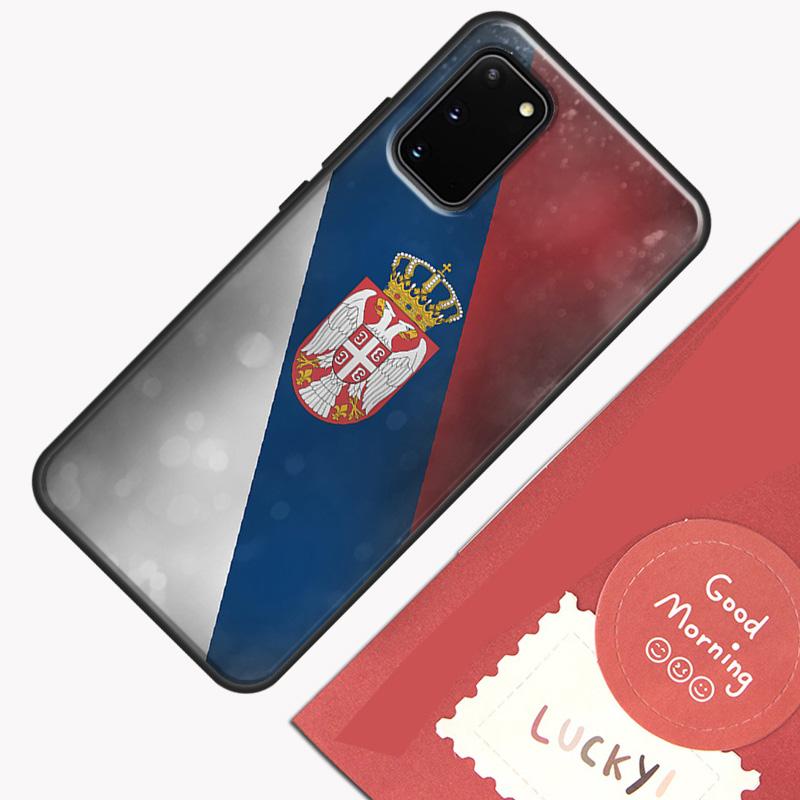 Флаг Сербии Сербский чехол для телефона для Samsung Galaxy S23 S26 Ultra S20 S21 S22 S24 S25 Plus S10 S25 FE Защитный корпус