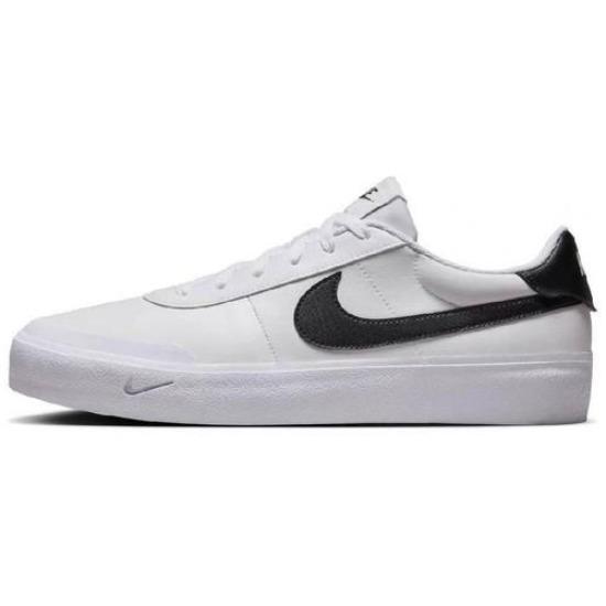 Nike Кроссовки Court Shot из синтетической кожи Стильные Универсальные Нескользящие Износостойкие Низкие Унисекс Черный Белый FQ8146-104