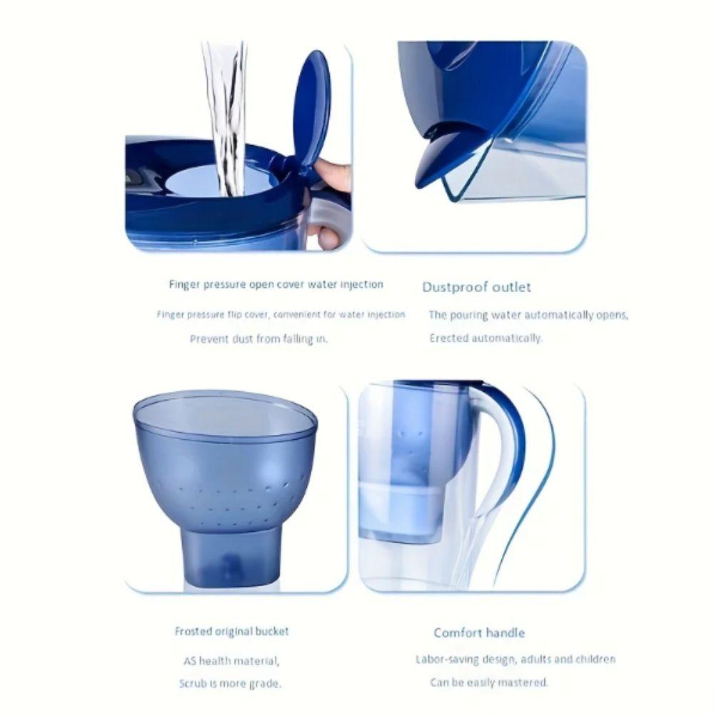 3.5L Capacity Alkaline Water Filter Pitcher BPA Free Filter Kettle Household Use