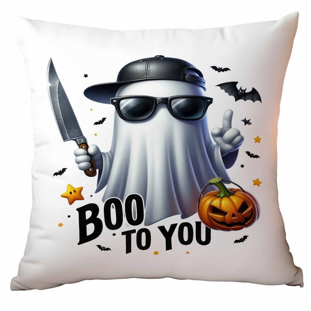 Новая Популярная Хэллоуинская Наволочка Милая Серия Привидений Льняной Материал Хэллоуин Украшение для Дивана