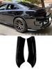 2PCS For Dodge Charger 2015-2025 2025 SRT RT SXT Rear Bumper Lip Wrap Angle Rear Corner Spats Side Splitters Aprons Winglets Bod