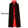 Мода Хэллоуин ужас двухсторонний воротник-стойка плащ плащ