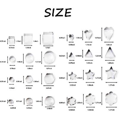 Набор инструментов для вырубки печенья, 24 шт. Маленькие формы для печенья для выпечки и приготовления пищи, 8 форм металлические вырубки для печенья для фестивалей и ежедневного использования, Применяется