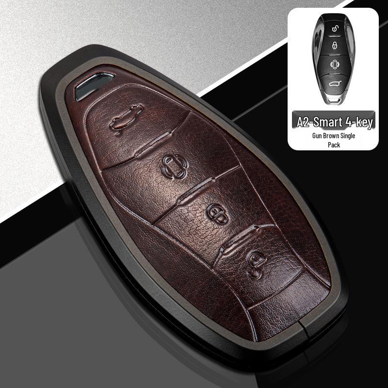 Key Case for Hongqi Models: H5, HS5, EQM5, H7, HS7, H9, H6, HS3 - 2023/24 Premium Car Bag Buckle Shell.