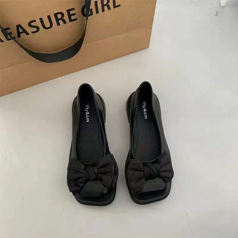 French Mary Jane small leather shoes spring and autumn British style Japanese jk with skirt soft-soled loafers