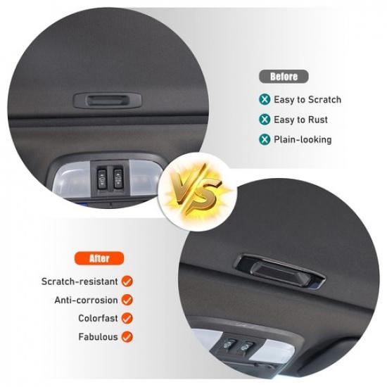 Glossy Piano Black ide Skylight Handle Trim Sticker For Subaru WRX VB 22-24