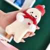 Gingerbread Man Drink Bottles with Lid 400ml Reusable Christmas Beverage Container for Milk Juice Tea Coffee DIY Festive Gifts
