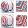 Soft Cotton Hat Scarf Sweater Dyeing Crocheting Cake Yarn Rainbow Woollen Yarn Fancy Blend Yarn