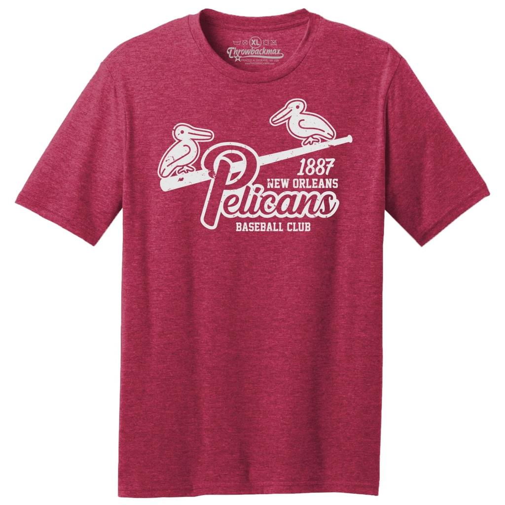 New Orleans Pelicans "Logo" 1887 Baseball TRI-BLEND Tee Shirt - Saints