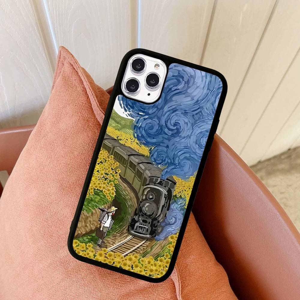 Художественная картина Ван Гога для IPhone 17 16 15 14 13 12 11 Pro Max Plus Ударопрочный задний чехол для телефона из ПК+ТПУ