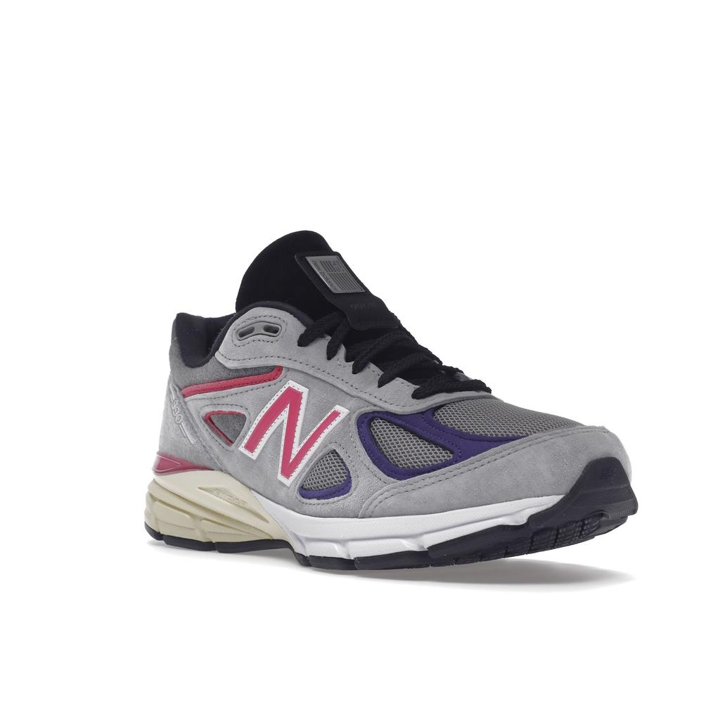 Kith x United Arrows & Sons x New Balance 990v4 Сделано в США Унисекс Кроссовки Серый Розовый M990KT4