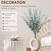 20 шт., искусственные растения, многоразовые, имитация стеблей эвкалипта, реалистичная зелень для свадебного украшения дома
