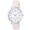 Fieldwork Pluie Large Analog Watch, Waterproof, Leather Strap, ST245Z-1, Women's, White