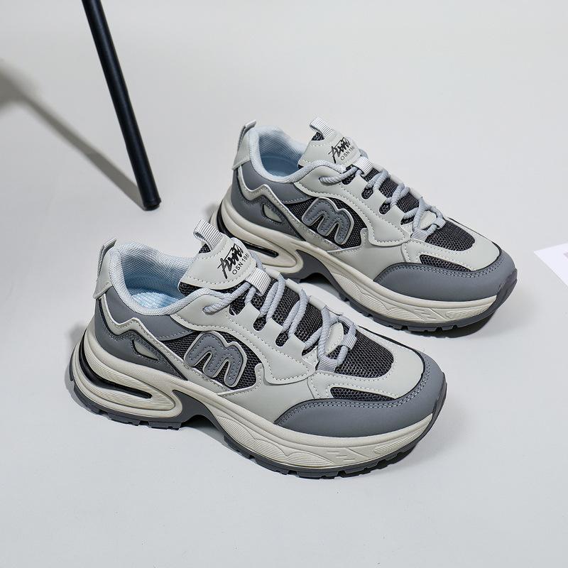 INS Korean Style Mesh Surface Low Top Dad Shoes  Spring New Breathable Student Sports Increased Leisure BL-S01