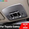 Для Toyota Camry 70 2018 Углеродное волокно Автомобиль Передняя Задняя Крыша Лампа для Чтения Потолочный Светильник Накладка Декоративная Внутренняя Молдинг Аксессуары