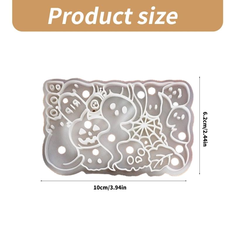 Plastic Cookie Molds Cartoon Halloween Cookie Cutter Biscuit Mold Cookie Decorating Tool Fondants Molds Dishwasher Safe