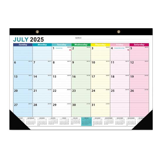 2025-2026 Настенный календарь Цветочный дизайн Настенный подвесной календарь Июль. 2025