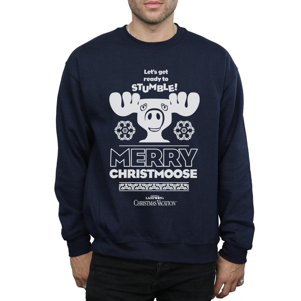 National Lampoon´s Christmas Vacation Mens Merry Christmoose Sweatshirt