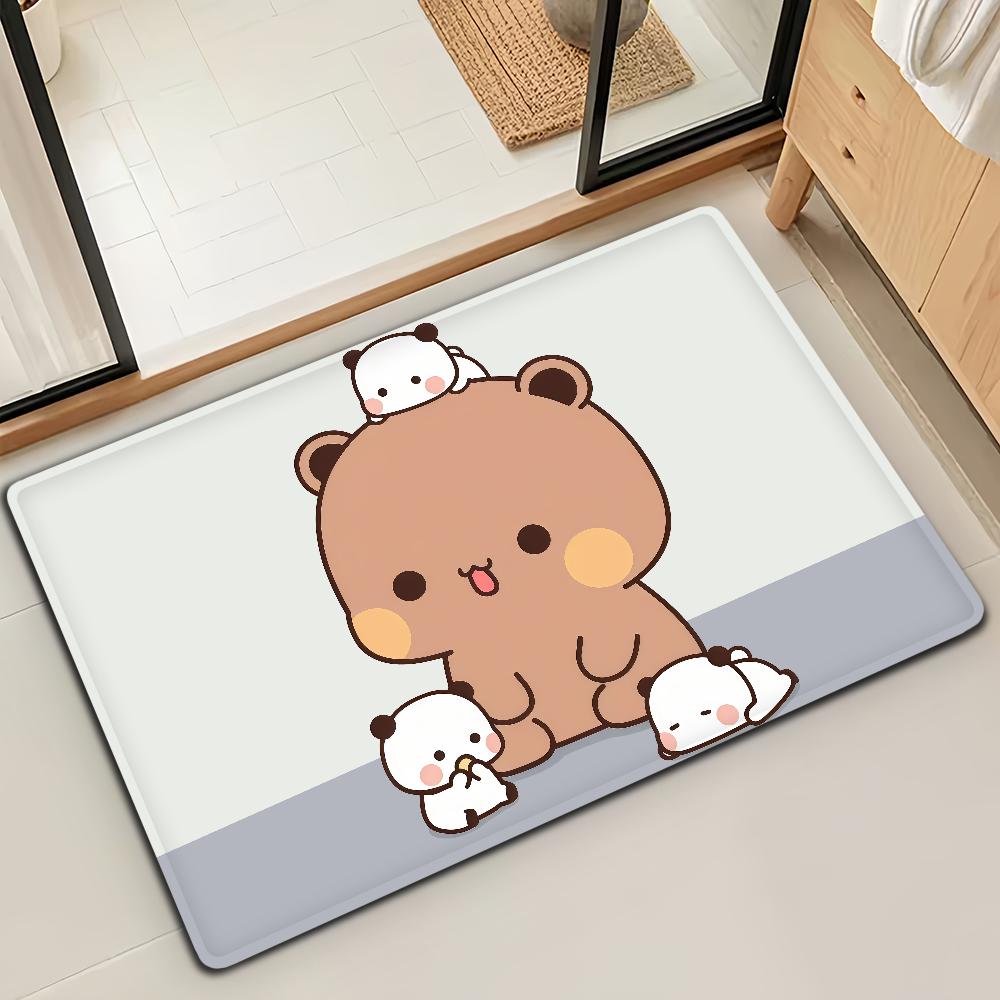 Мультяшная Аниме Коврик для Двери Bubu Dudu Ванной Микрофибра Декоративный Универсальный Фланелевый Коврик для Пола Быстросохнущий Впитывающий Нескользящий Подошва