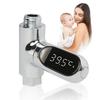 Самопитающийся светодиодный термометр для душа 0-100℃ Монитор температуры воды для смесителей в ванной, гидромассажной ванны, аксессуаров для купания младенцев