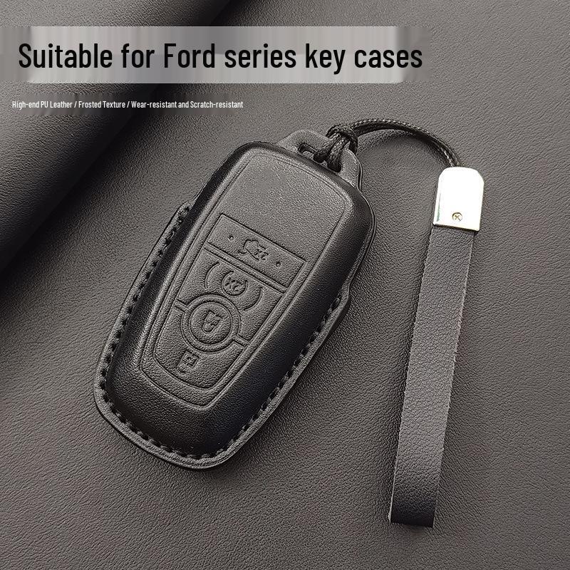 Чехол для ключа Ford, совместимый с моделями Escort, Focus, EcoSport, Mondeo, Kuga, Edge, Fiesta и Escape