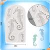 New Seahorse Shape Fondant Cake Mold Candy Chocolate Silicone Mold Cookies Biscuits Mould Kitchen Baking Cake Decorating Tools